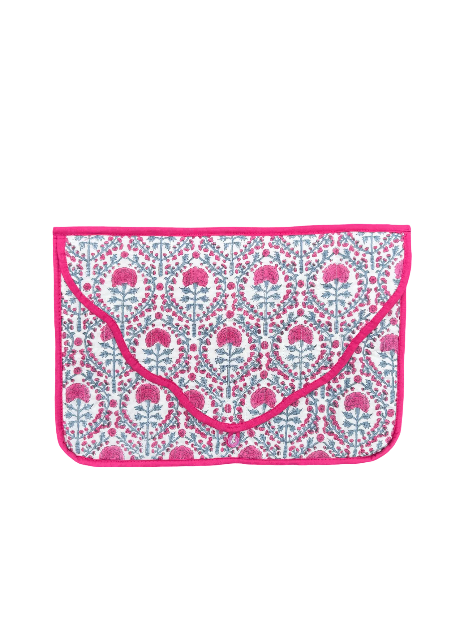 PINK AND BLUE TRELLIS LAPTOP CASES