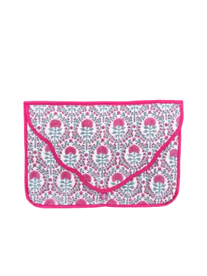 PINK AND BLUE TRELLIS LAPTOP CASES