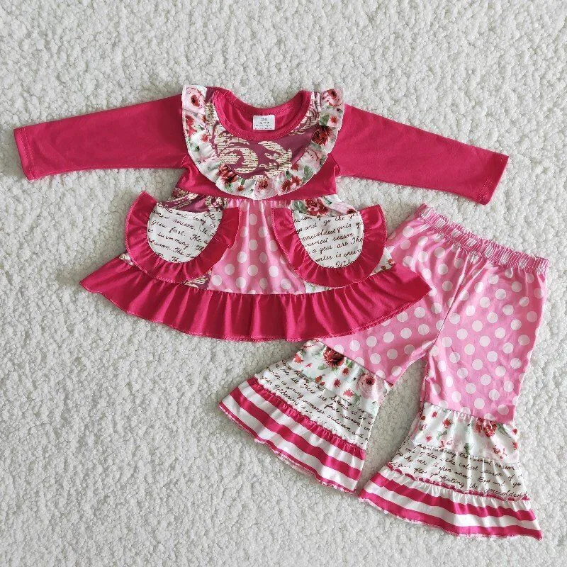PINK RUFFLE OUTFIT