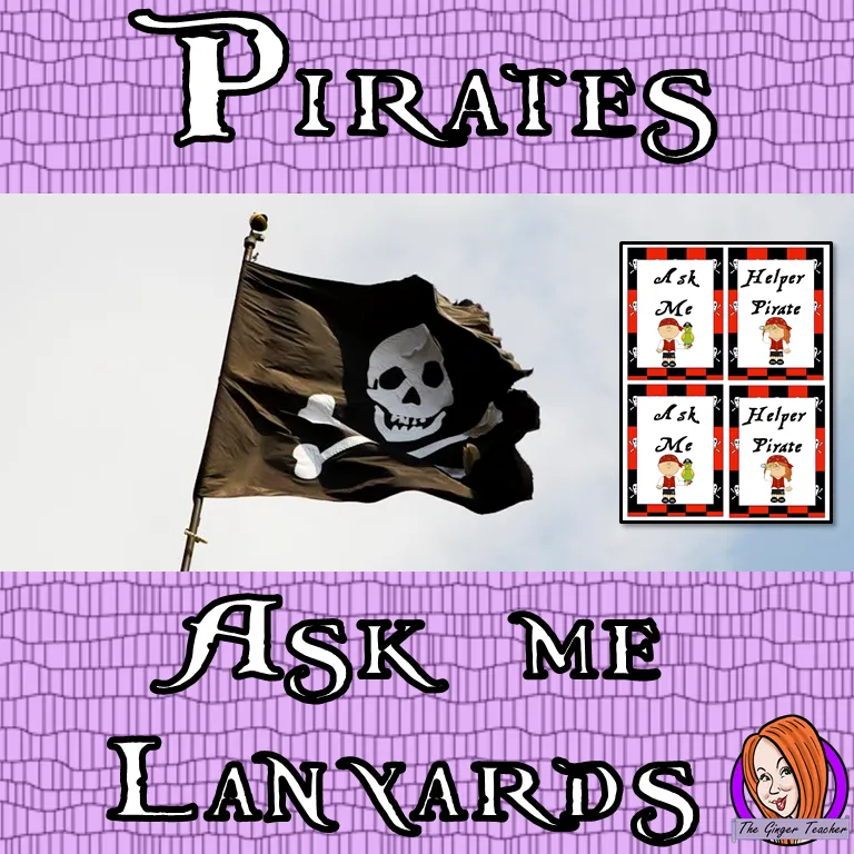 Pirate Themed ‘Ask Me’ Lanyards