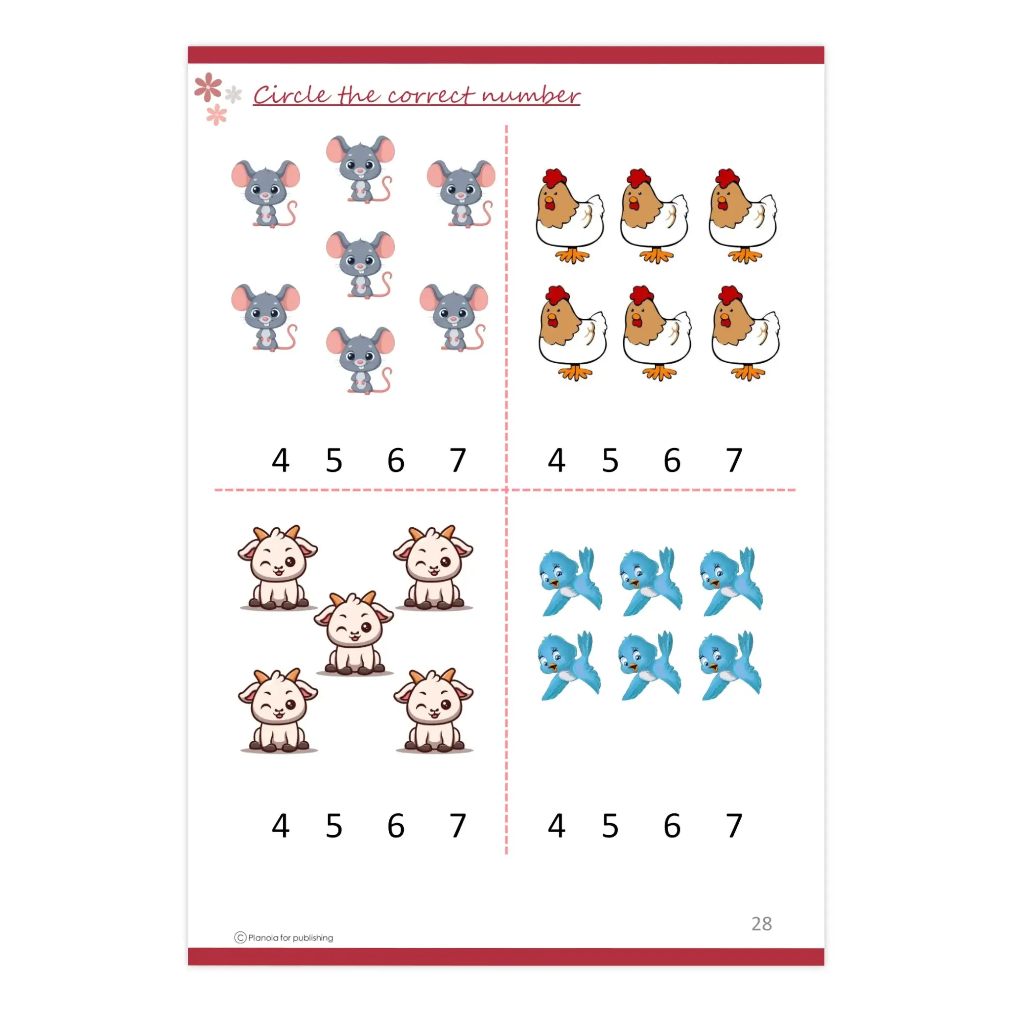 Planola Happy Toddler’s Preschool Math Workbook
