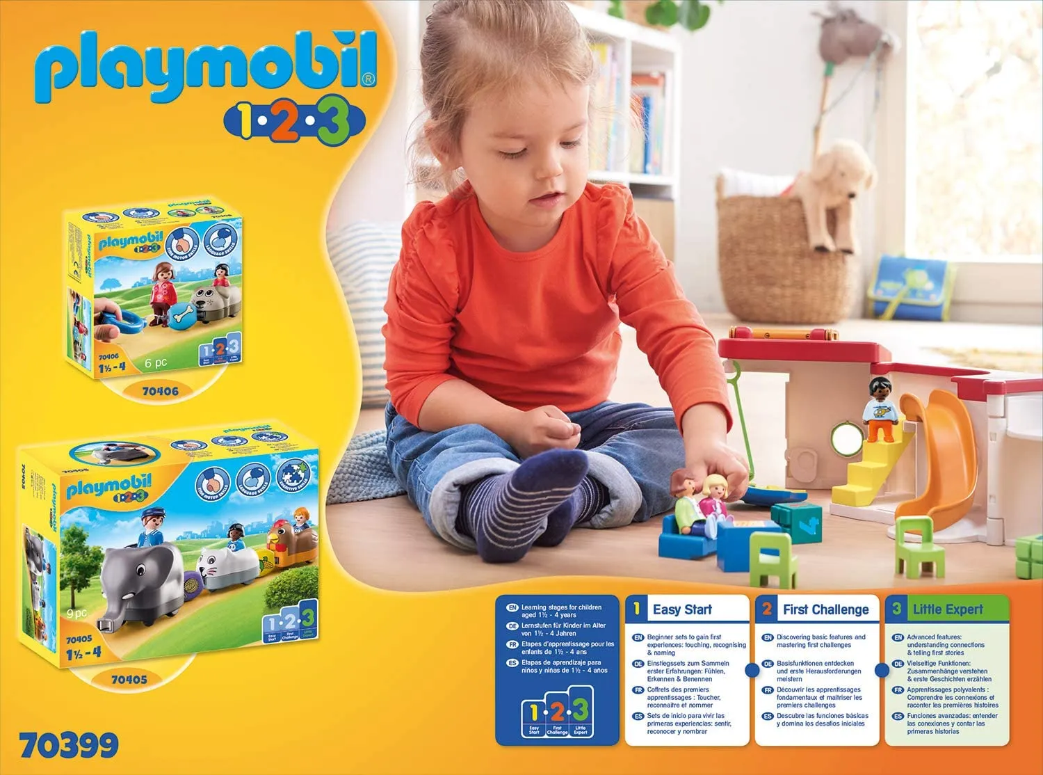 Playmobil 1.2.3 Take Along Preschool