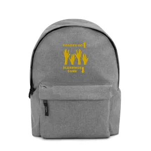 Praises Up Embroidered Backpack