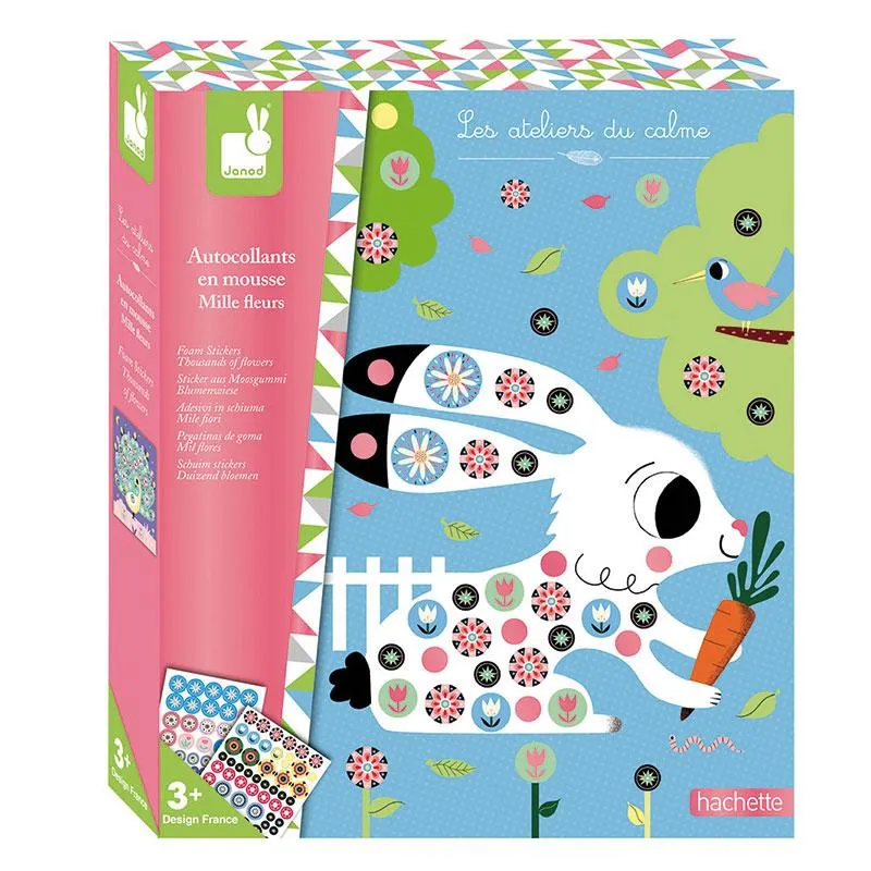 Preschool Toys | Foam Stickers Thousands Of Flowers | Creative Play