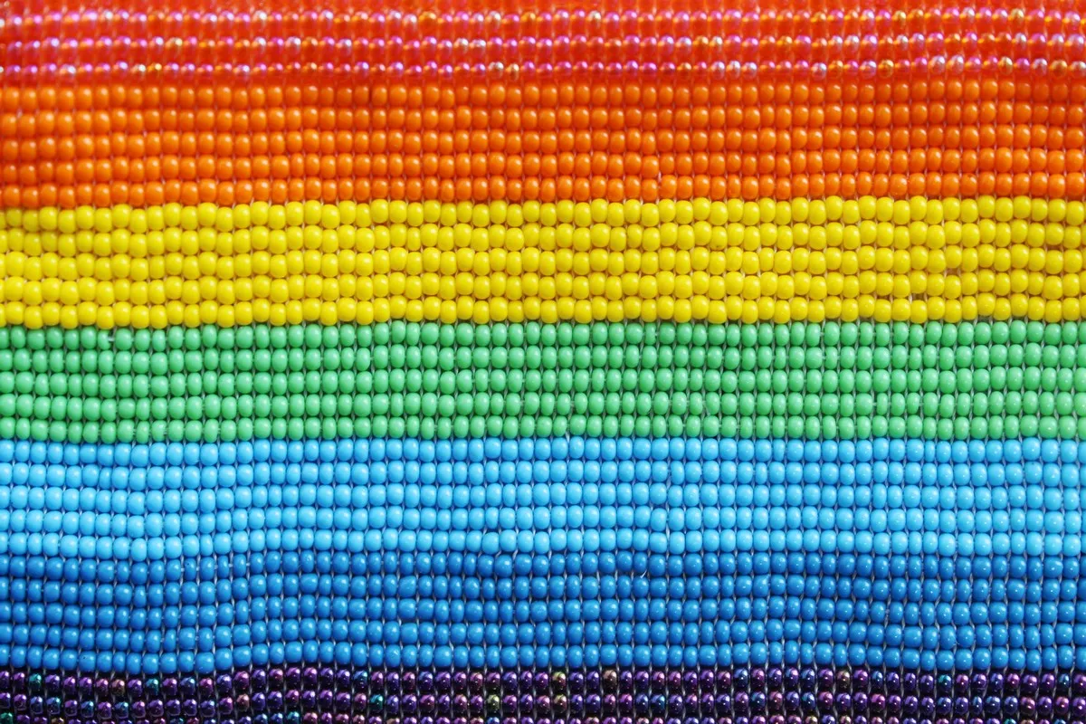 Pride Glass Bead Coin Purse