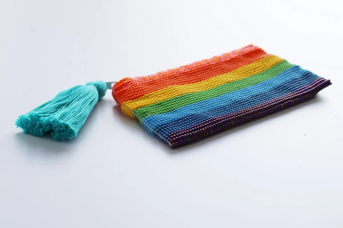 Pride Glass Bead Coin Purse