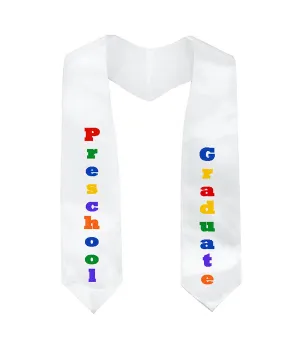 Printed Graduation Stole 50" Length for Home School | Preschool | Kindergarten