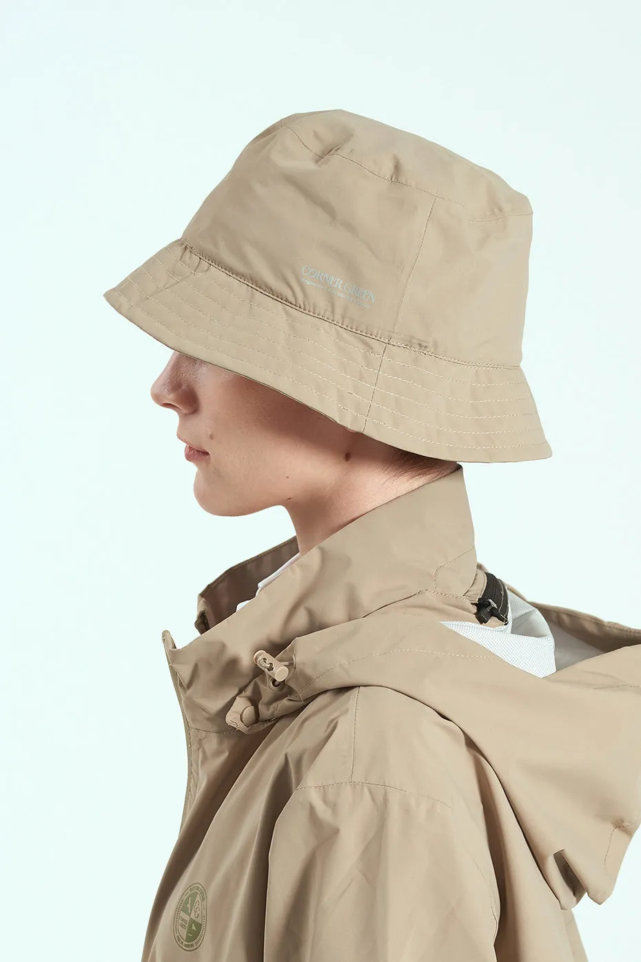 PROTECHT Unisex Rain Bucket Hat - Beige