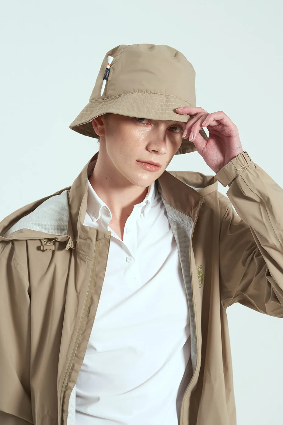 PROTECHT Unisex Rain Bucket Hat - Beige