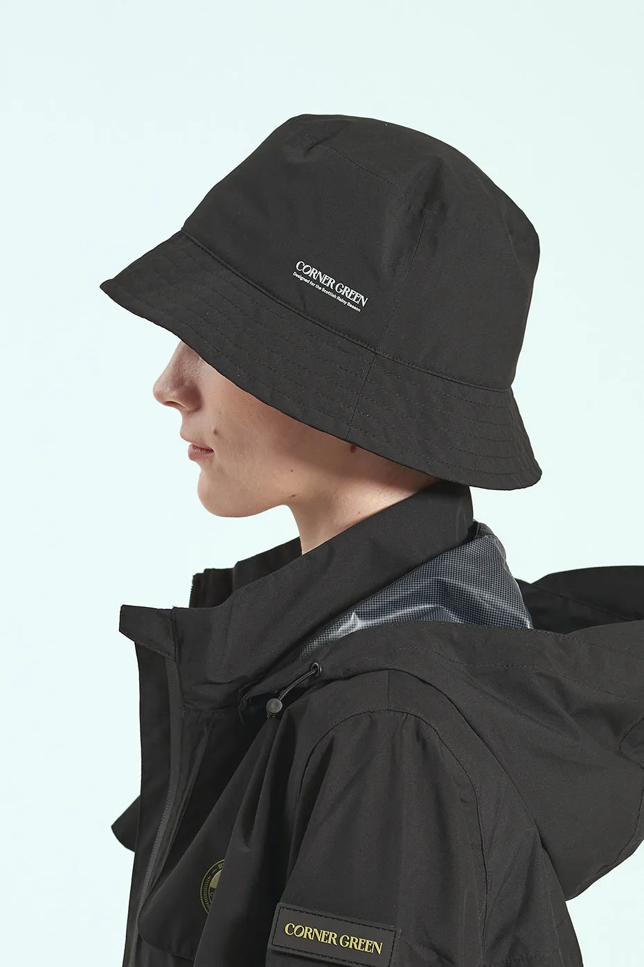 PROTECHT Unisex Rain Bucket Hat - Black