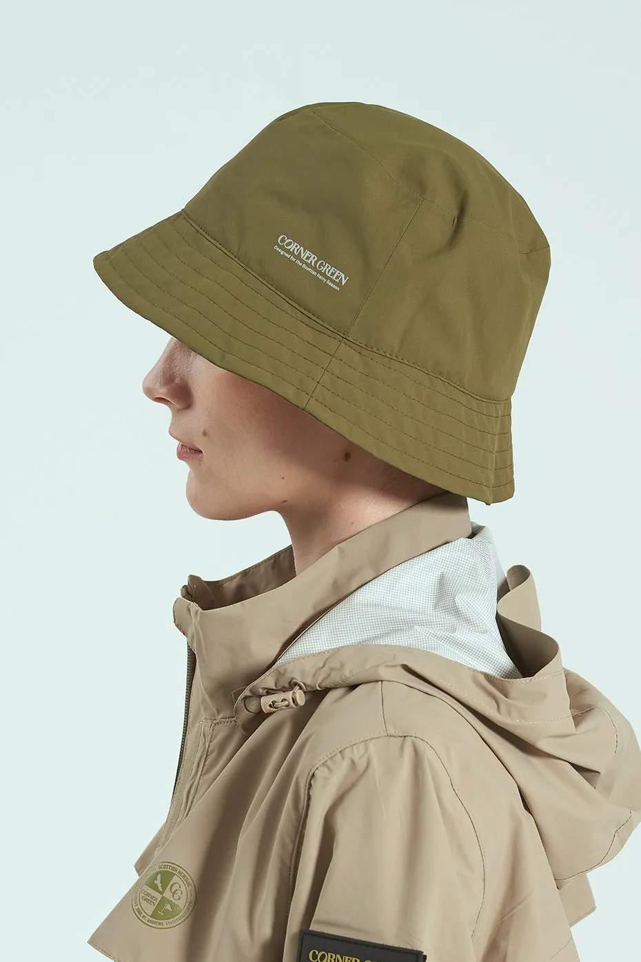 PROTEXA Unisex Rain Bucket Hat - Olive