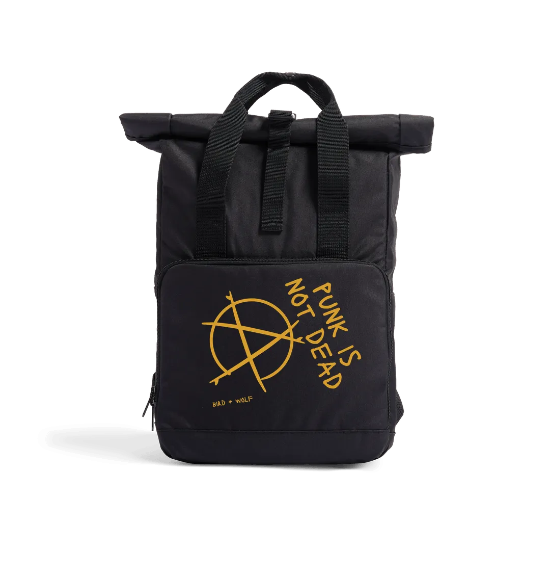 Punk Is Not Dead Roll Top Recycled Rucksack