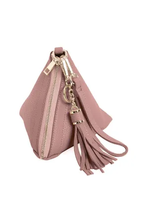Pyramid Shape Leather Wristlet Bag Blush - Pack of 6
