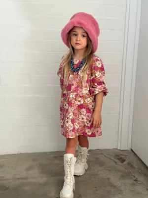 Queenie Bucket Hat in Rosé