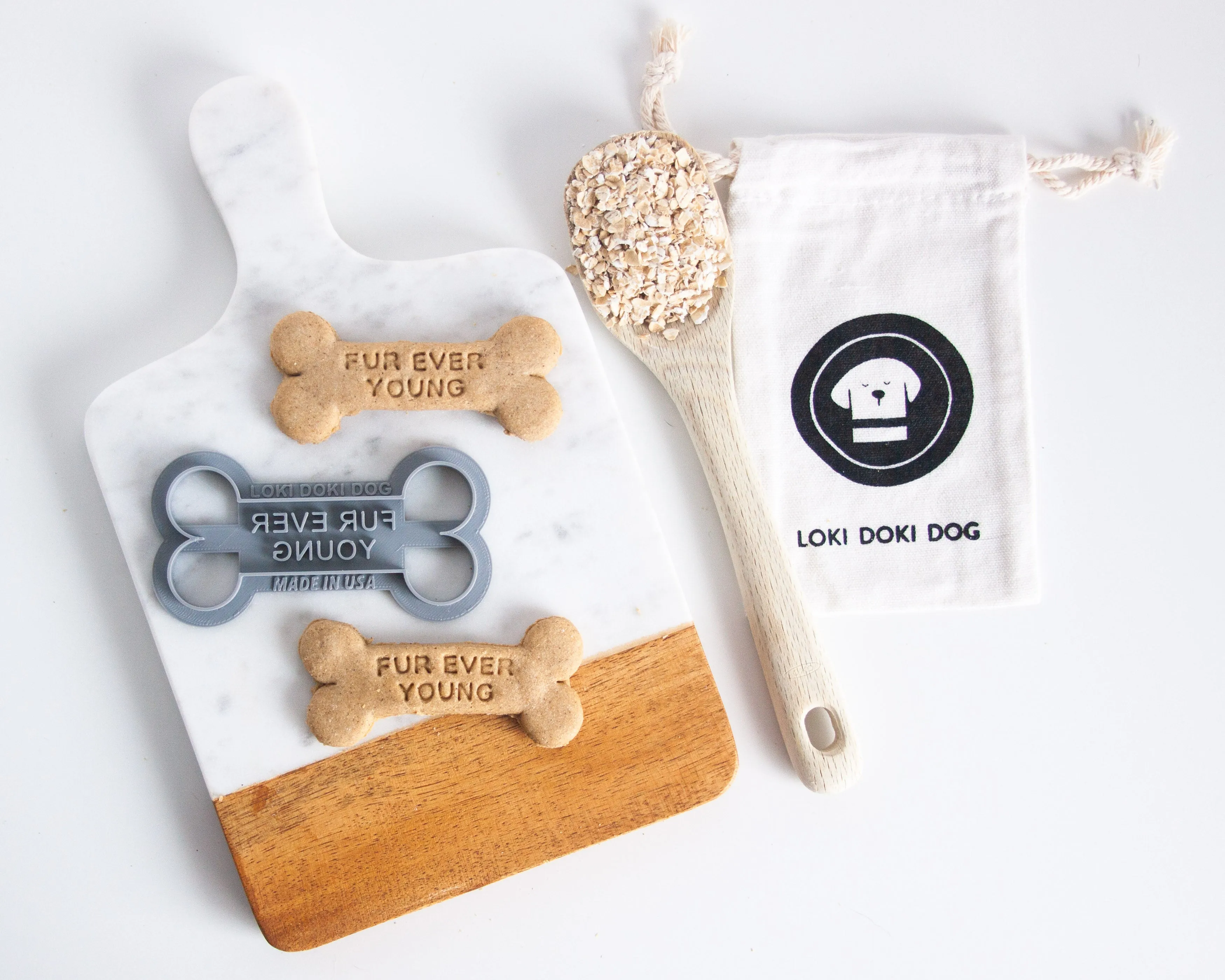 "Fur Ever Young" Dog Bone Cookie Cutter