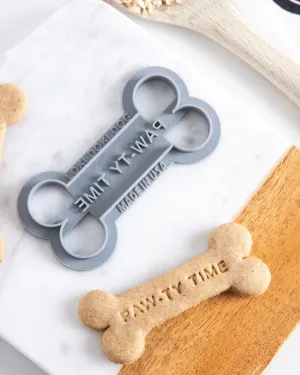 "Paw-ty Time" Bone Shaped Cookie Cutter