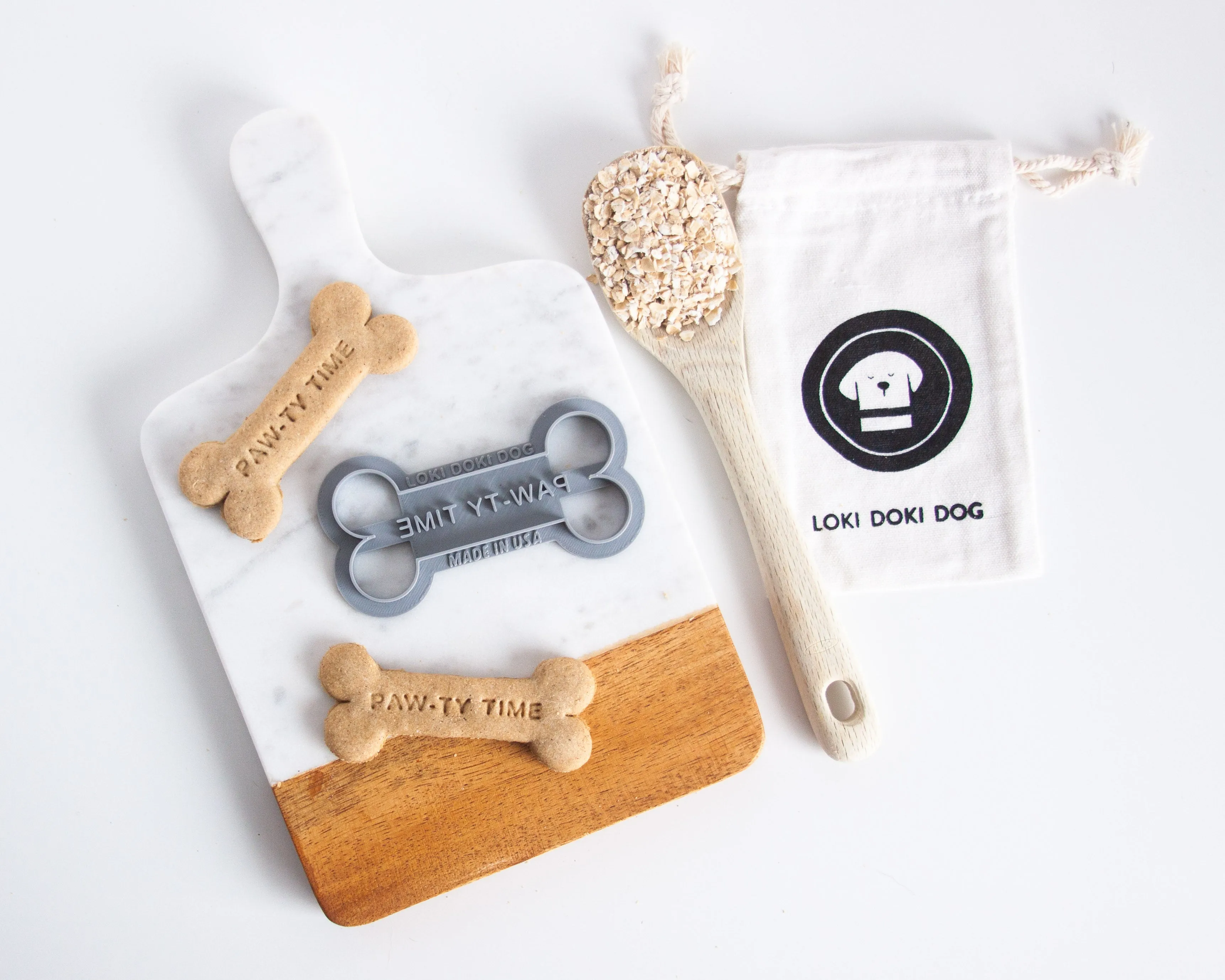 "Paw-ty Time" Bone Shaped Cookie Cutter