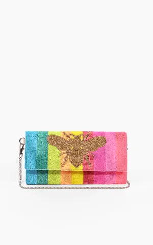 Rainbow Bee Clutch