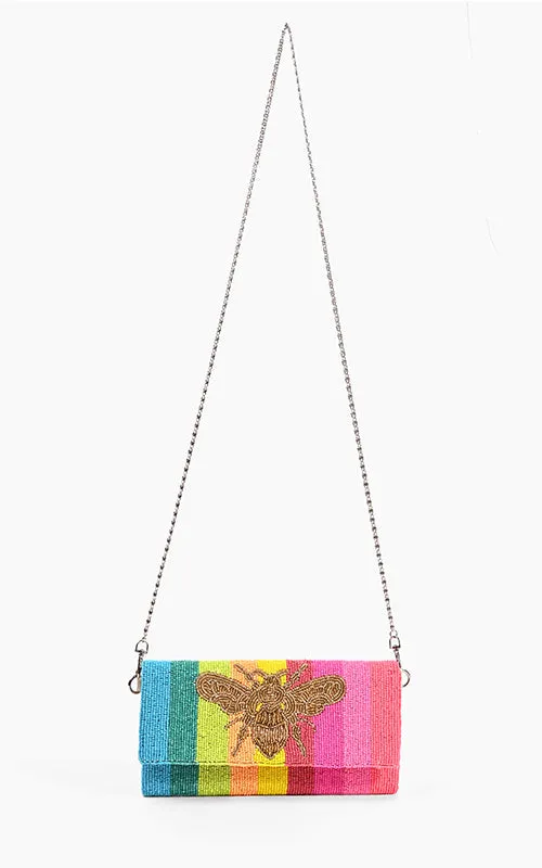 Rainbow Bee Clutch