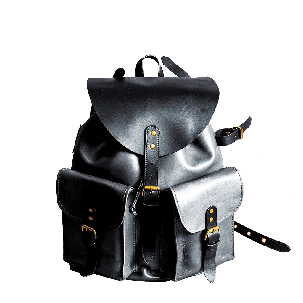 RETRO MOTORCYCLE BACKPACK - black