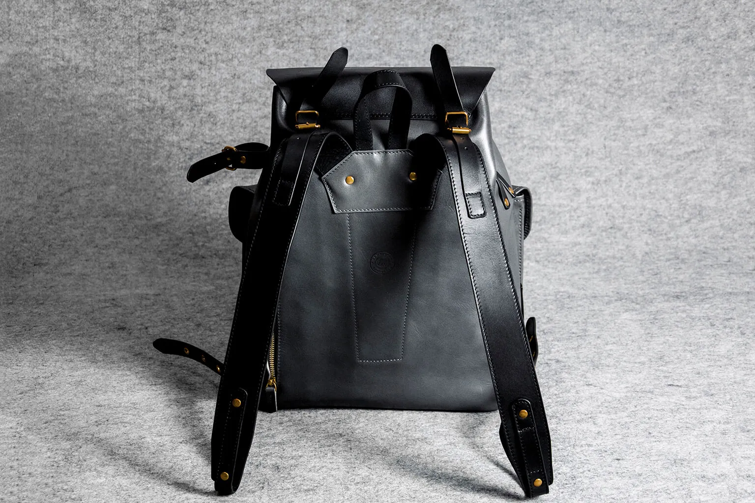 RETRO MOTORCYCLE BACKPACK - black