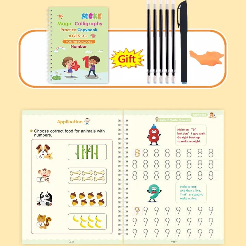 Reusable Calligraphy Book for Preschool Kids