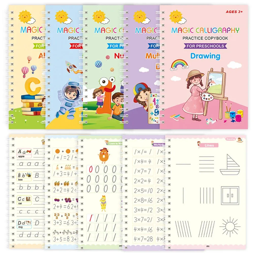 Reusable Calligraphy Book for Preschool Kids