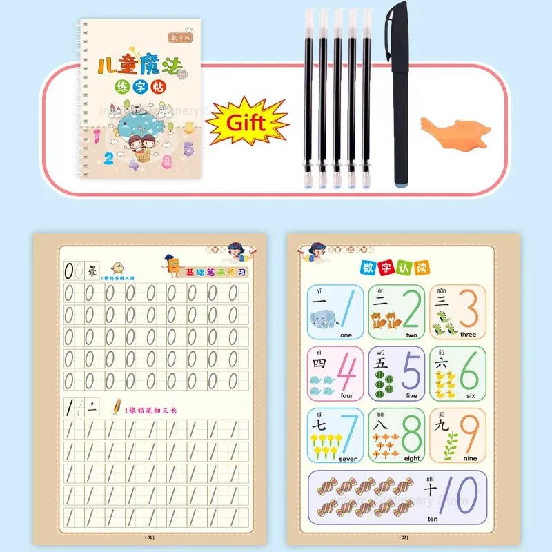 Reusable Calligraphy Book for Preschool Kids