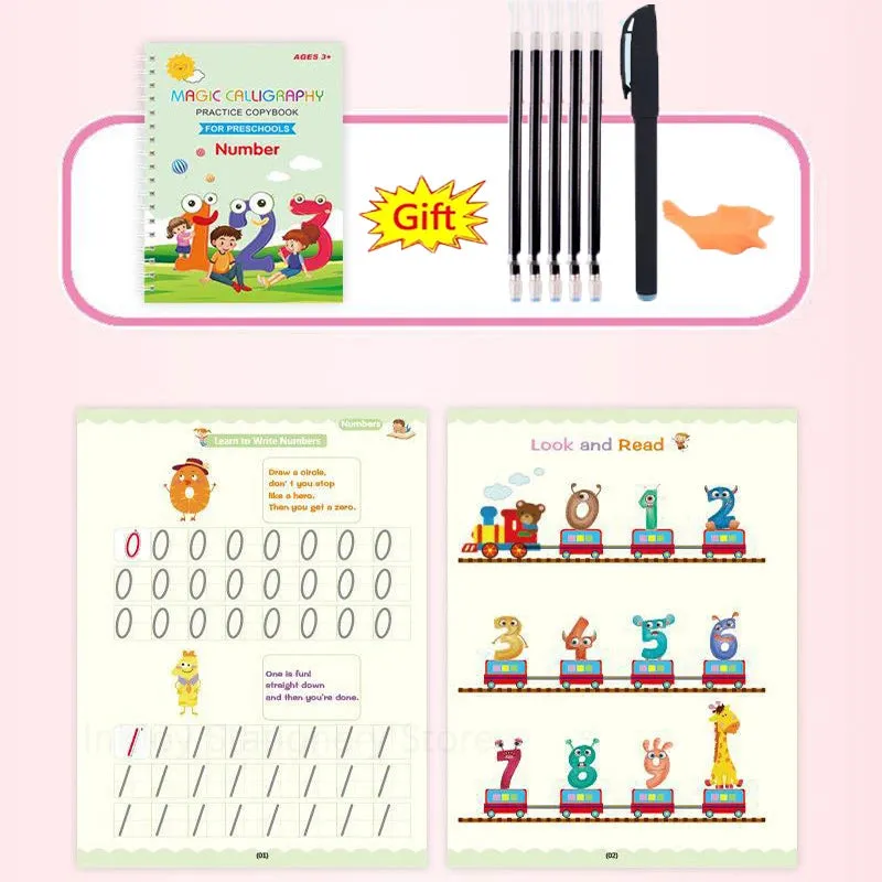 Reusable Calligraphy Book for Preschool Kids