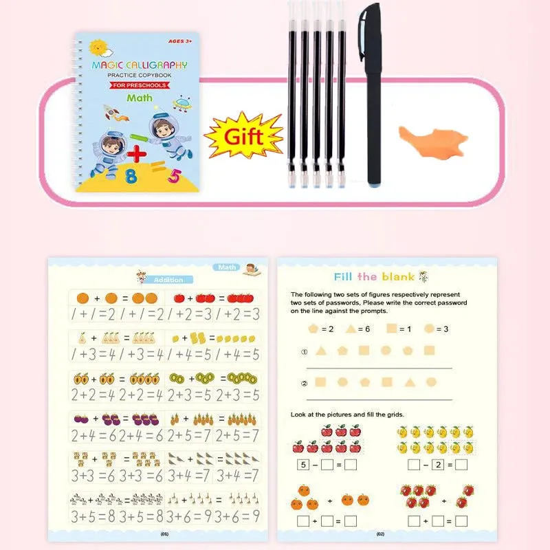 Reusable Calligraphy Book for Preschool Kids