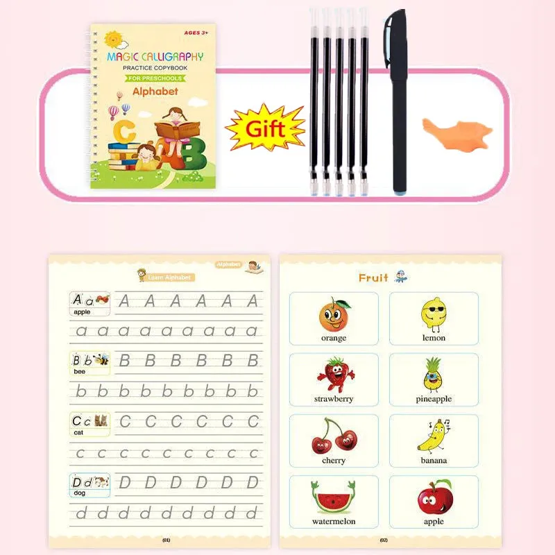 Reusable Calligraphy Book for Preschool Kids