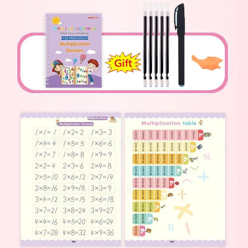 Reusable Calligraphy Book for Preschool Kids