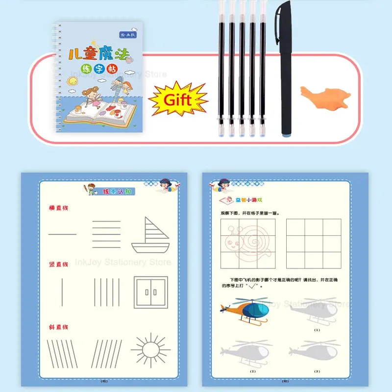 Reusable Calligraphy Book for Preschool Kids