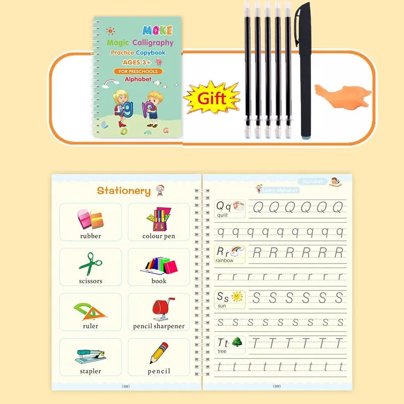 Reusable Calligraphy Book for Preschool Kids