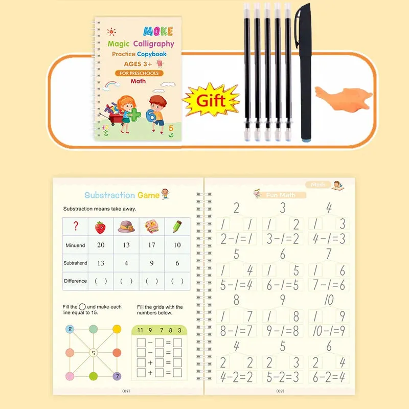 Reusable Calligraphy Book for Preschool Kids
