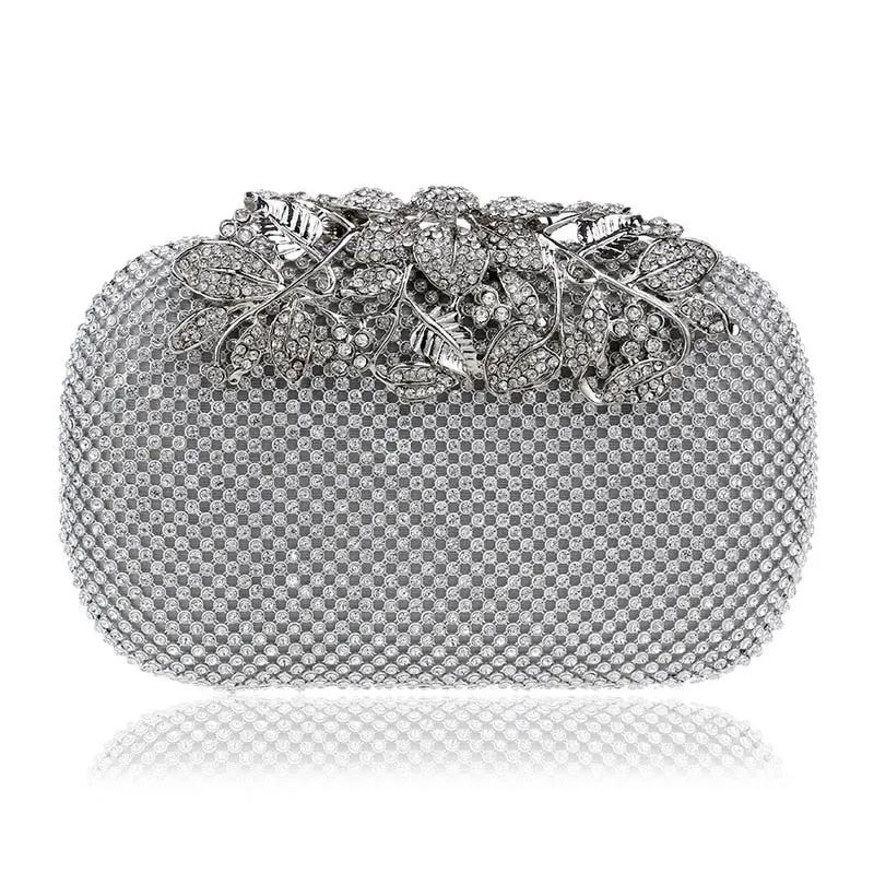 Rhinestones women evening bags crystal small day clutch with chain shoulder handbags diamonds luxury 2020 lady purse for party