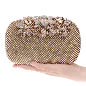 Rhinestones women evening bags crystal small day clutch with chain shoulder handbags diamonds luxury 2020 lady purse for party