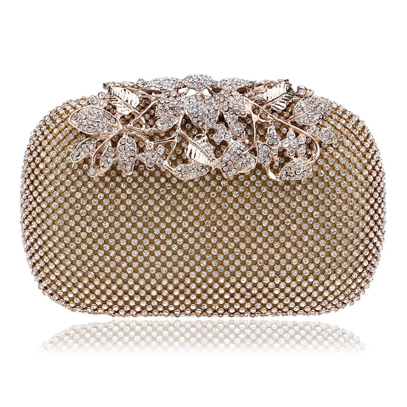 Rhinestones women evening bags crystal small day clutch with chain shoulder handbags diamonds luxury 2020 lady purse for party