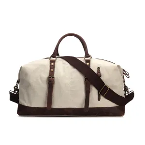 RockCow Canvas Mens Weekend Bag, Mens Duffle Bags, Gym Bag