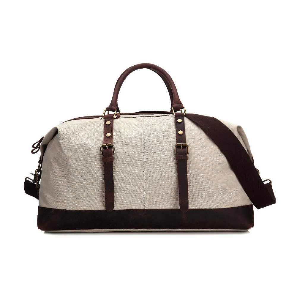 RockCow Canvas Mens Weekend Bag, Mens Duffle Bags, Gym Bag