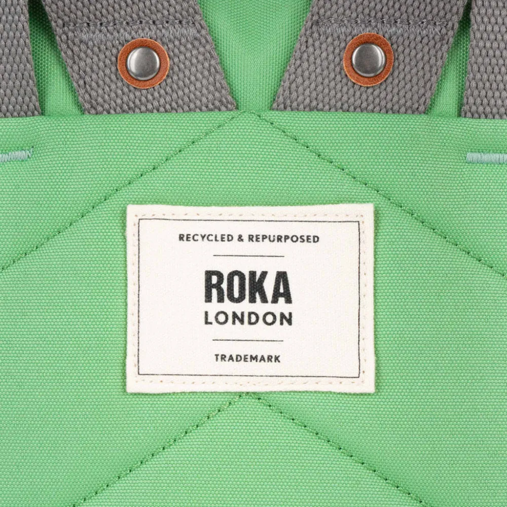 Roka Finchley A Peppermint Recycled Canvas Small Bag