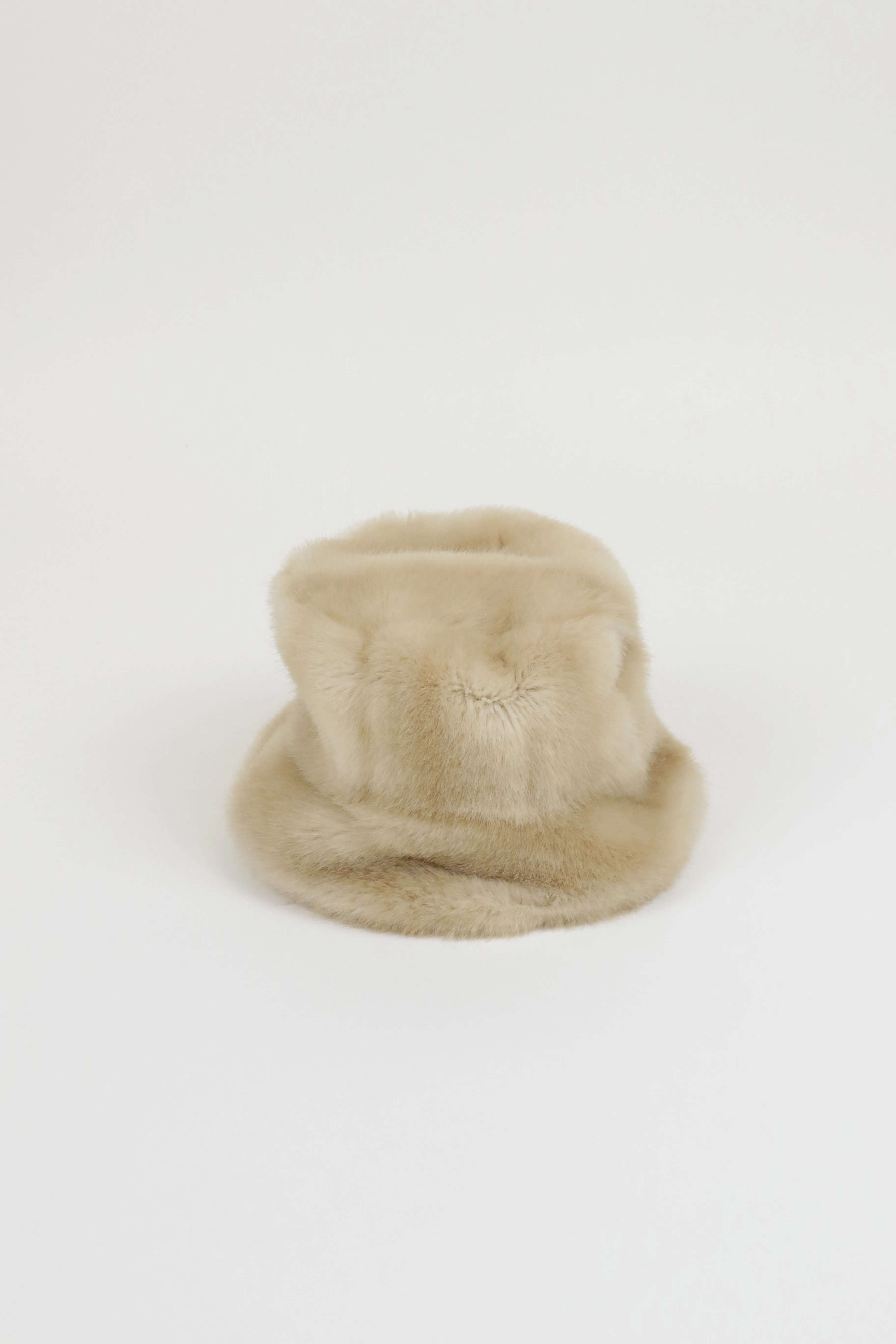Saks Faux Fur Vintage Bucket Hat