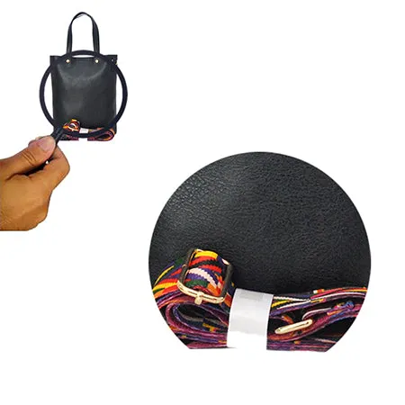 !SALE! Black Faux Leather NGIL Bucket Handbag
