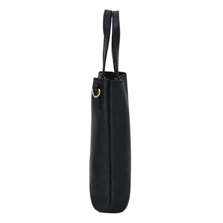 !SALE! Black Faux Leather NGIL Bucket Handbag