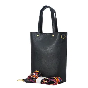 !SALE! Black Faux Leather NGIL Bucket Handbag