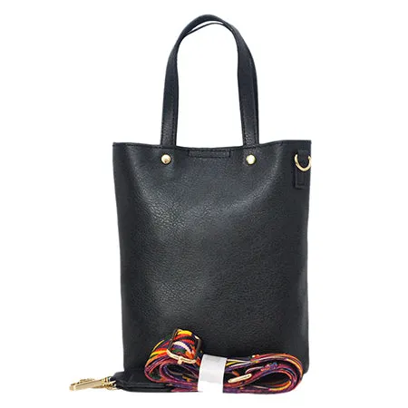 !SALE! Black Faux Leather NGIL Bucket Handbag