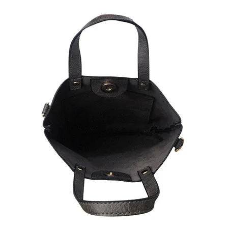 !SALE! Dark Gray Faux Leather NGIL Bucket Handbag