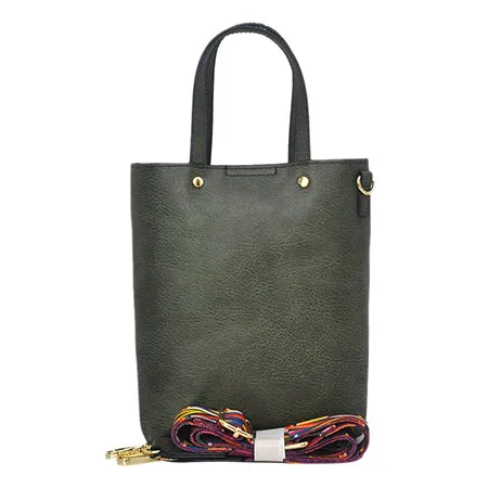 !SALE! Green Faux Leather NGIL Bucket Handbag