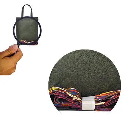 !SALE! Green Faux Leather NGIL Bucket Handbag