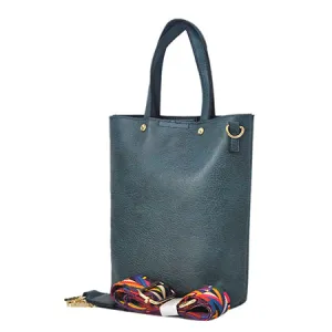 !SALE! Navy Faux Leather NGIL Bucket Handbag